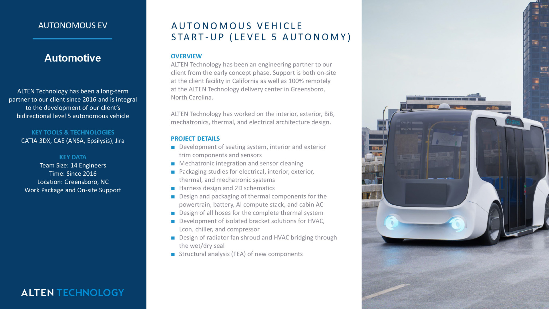 Autonomous Vehicle Start-up (Level 5 Autonomy)