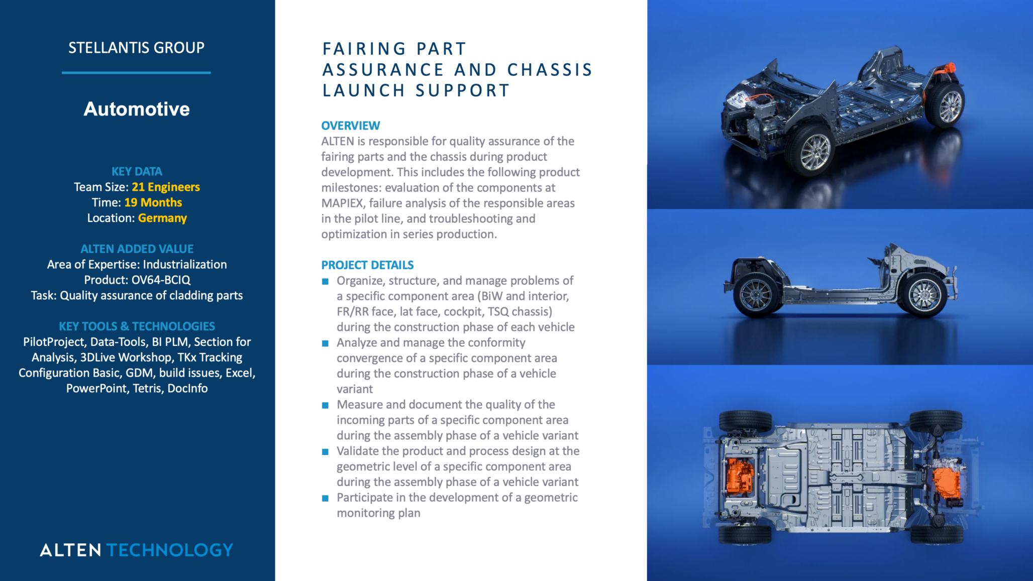 Fairing Part Assurance and Chassis Launch Support