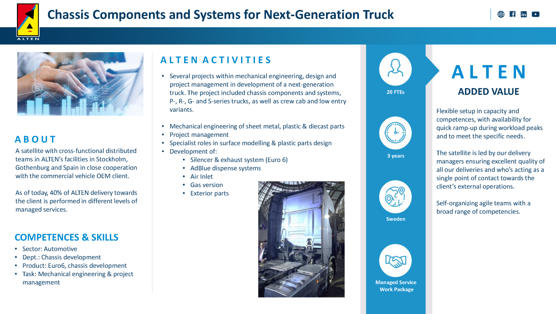 Heavy-duty truck chassis components for next-generation vehicle systems.