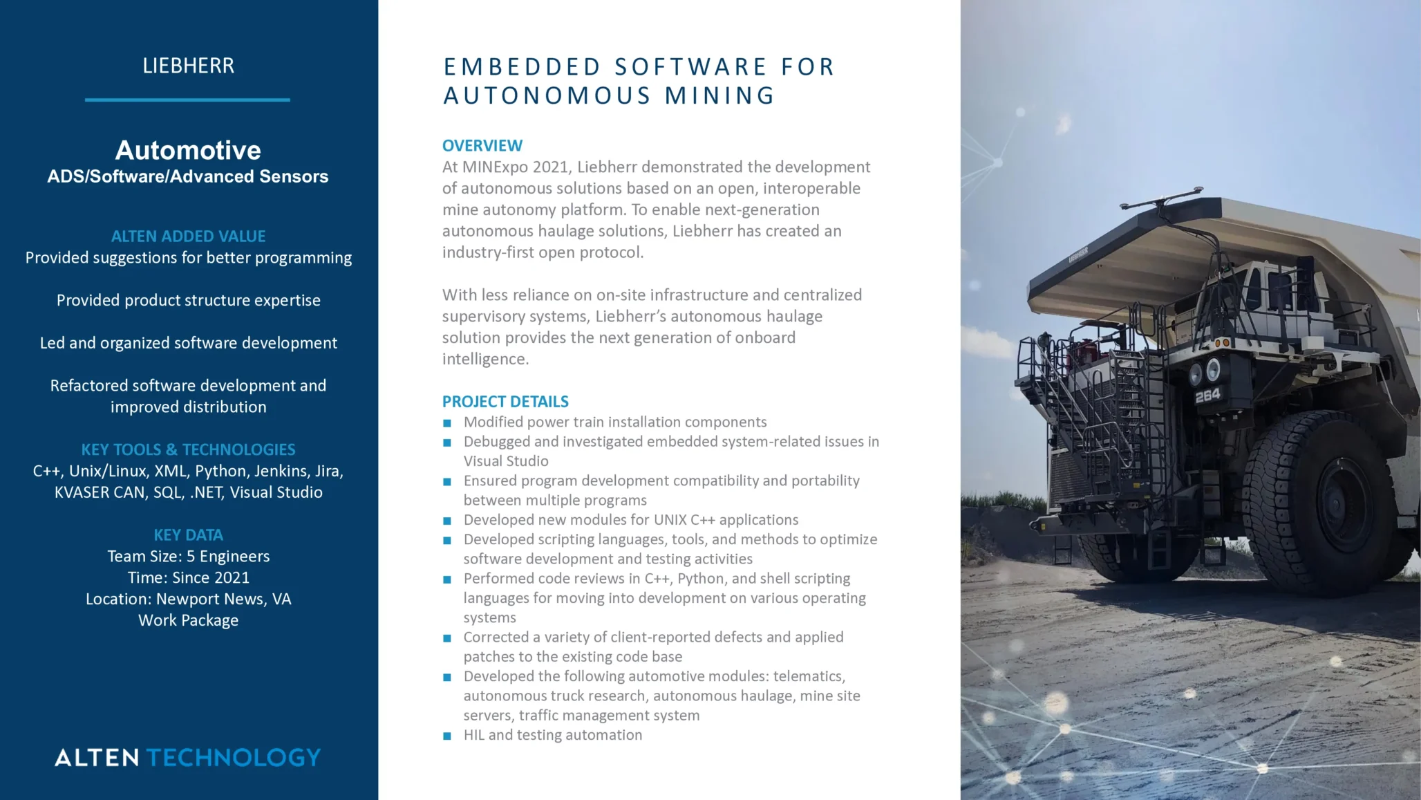 Embedded Software For Autonomous Mining