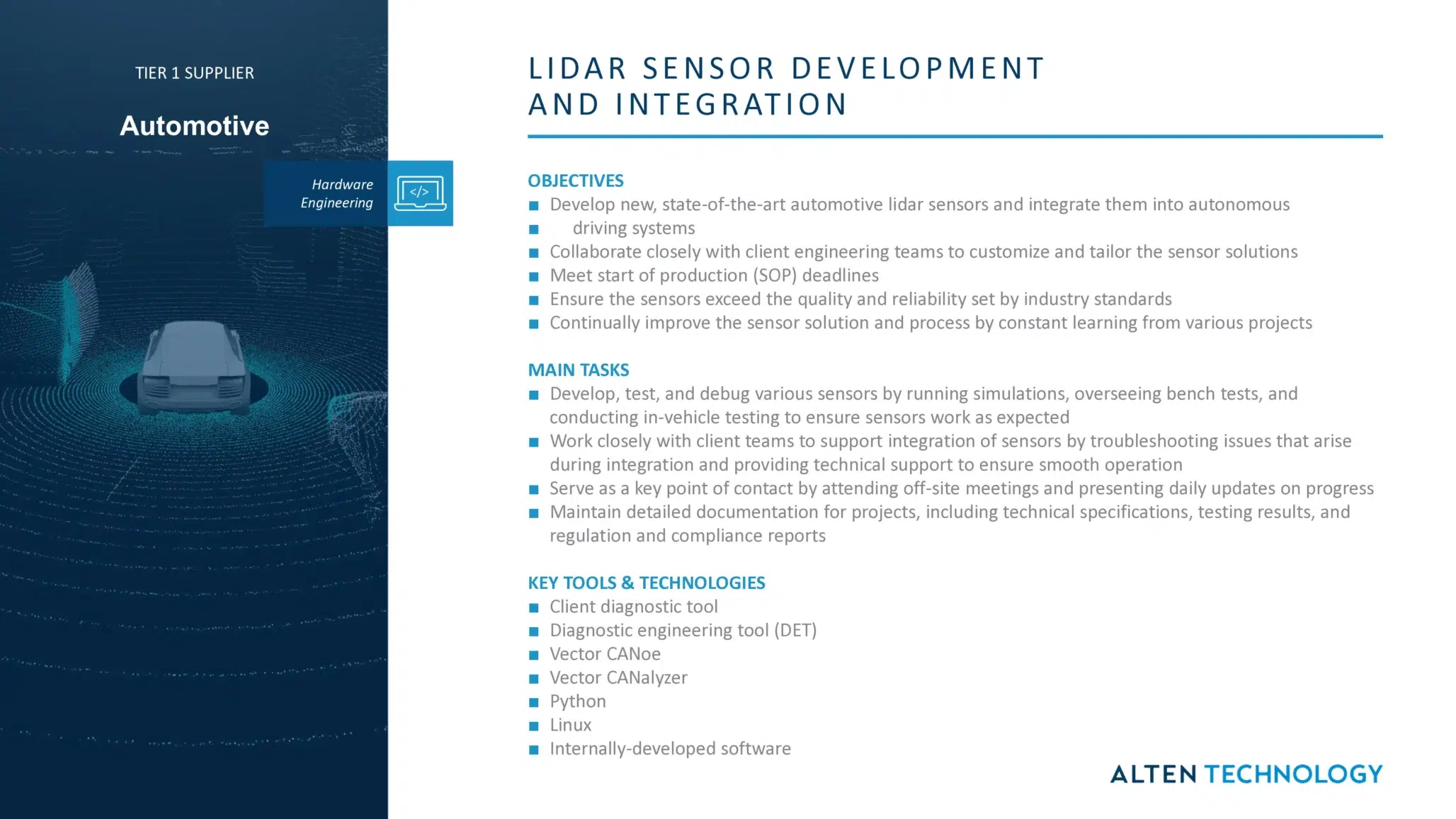 Lidar Sensor Development And Integration scaled