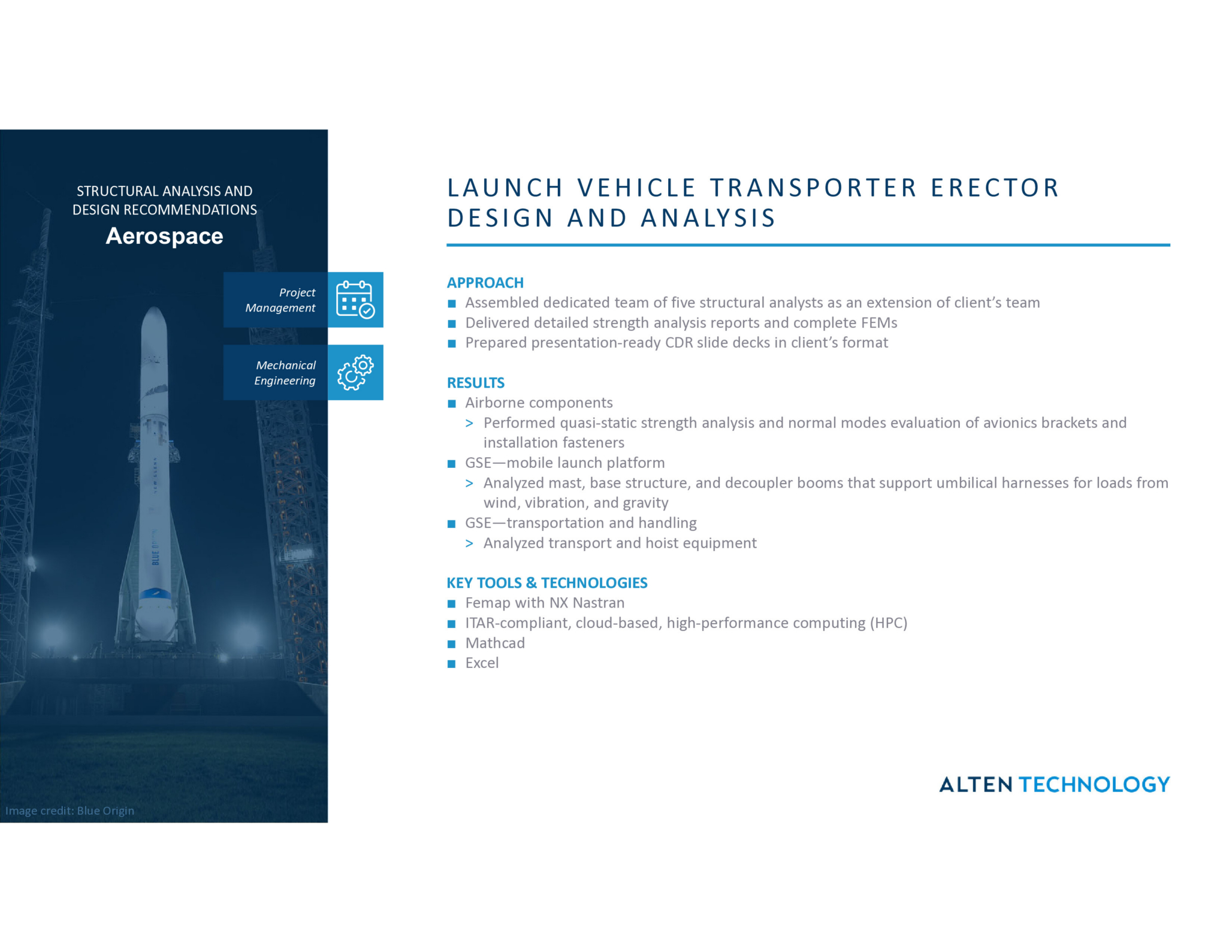 Launch Vehicle Transporter Erector Design and Analysis for aerospace project optimization.