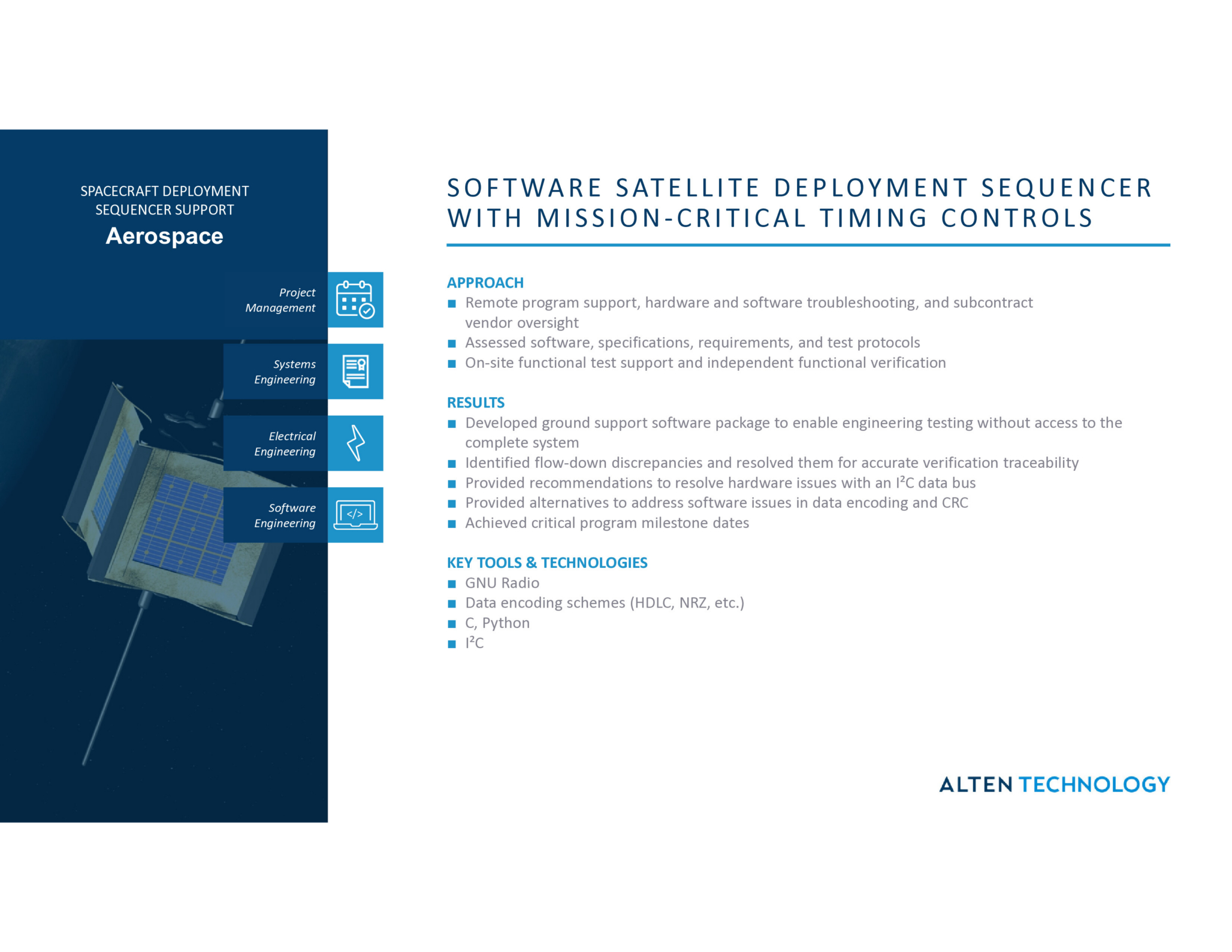 Software Satellite Deployment Sequencer with Mission-Critical Timing Controls
