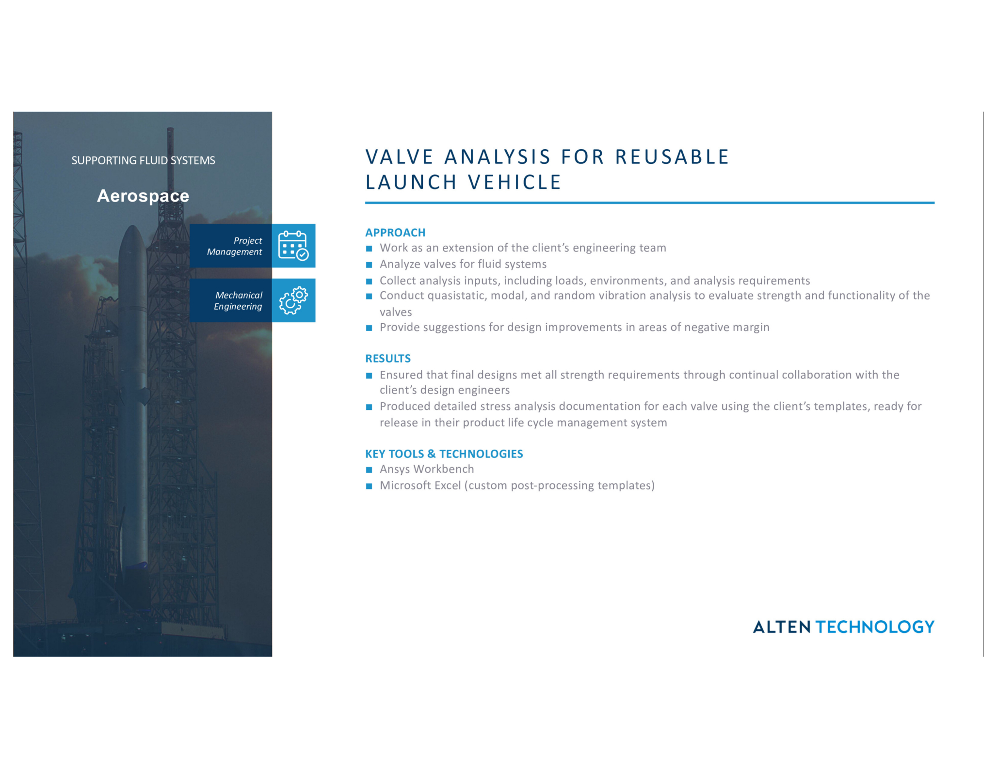 Valve Analysis for Reusable Launch Vehicle