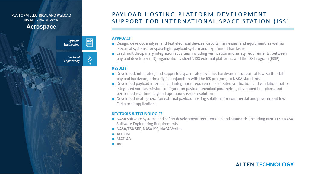 Platform Electrical Payload Support (ISS)