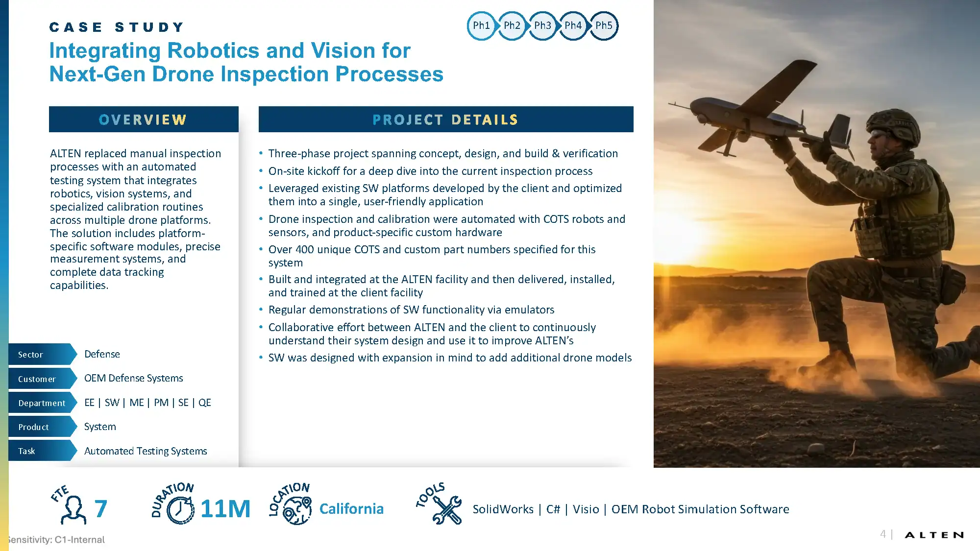 Integrating Robotics and Vision for Next-Gen Drone Inspection Processes